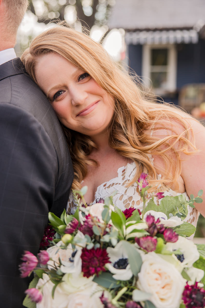 romantic bridal portrait