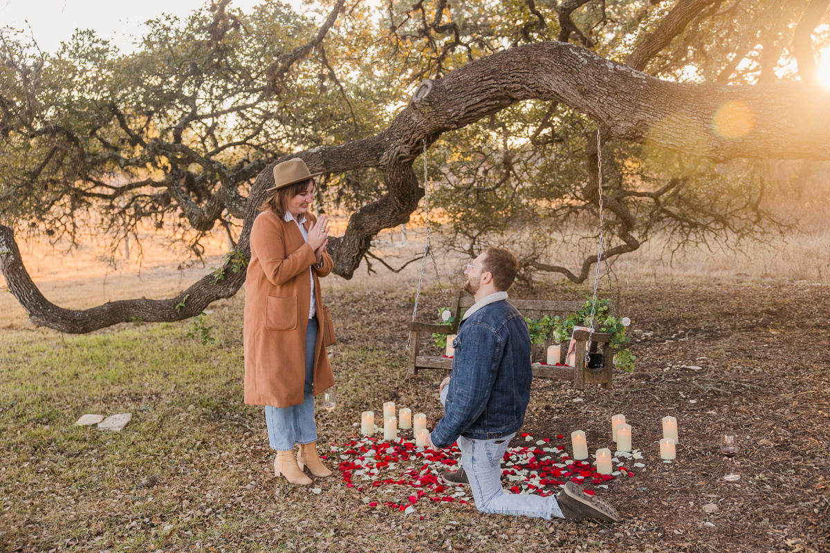 Fall Creek Vineyards Marriage Proposal