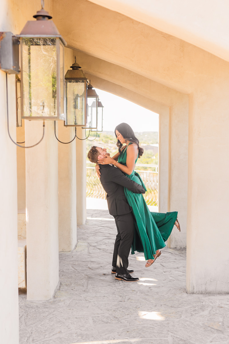 Romantic Chapel Dulcinea Engagement Photos