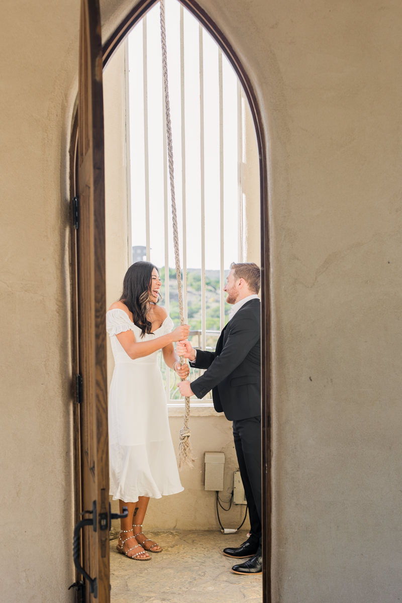 Romantic Chapel Dulcinea Engagement Photos