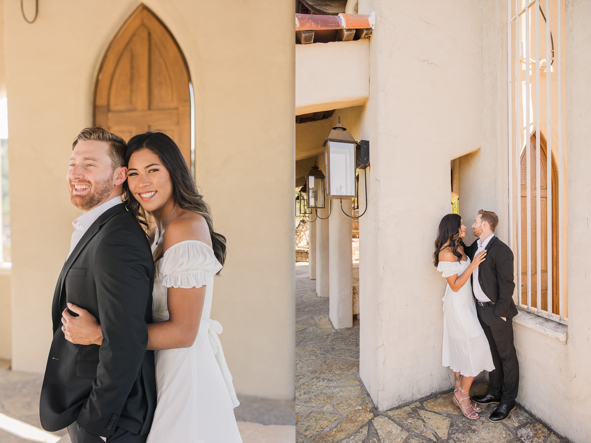Romantic Chapel Dulcinea Engagement Photos