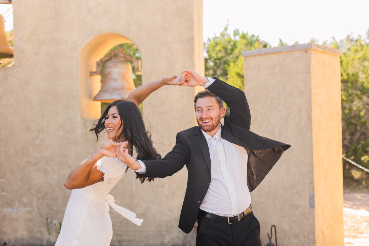 Romantic Chapel Dulcinea Engagement Photos