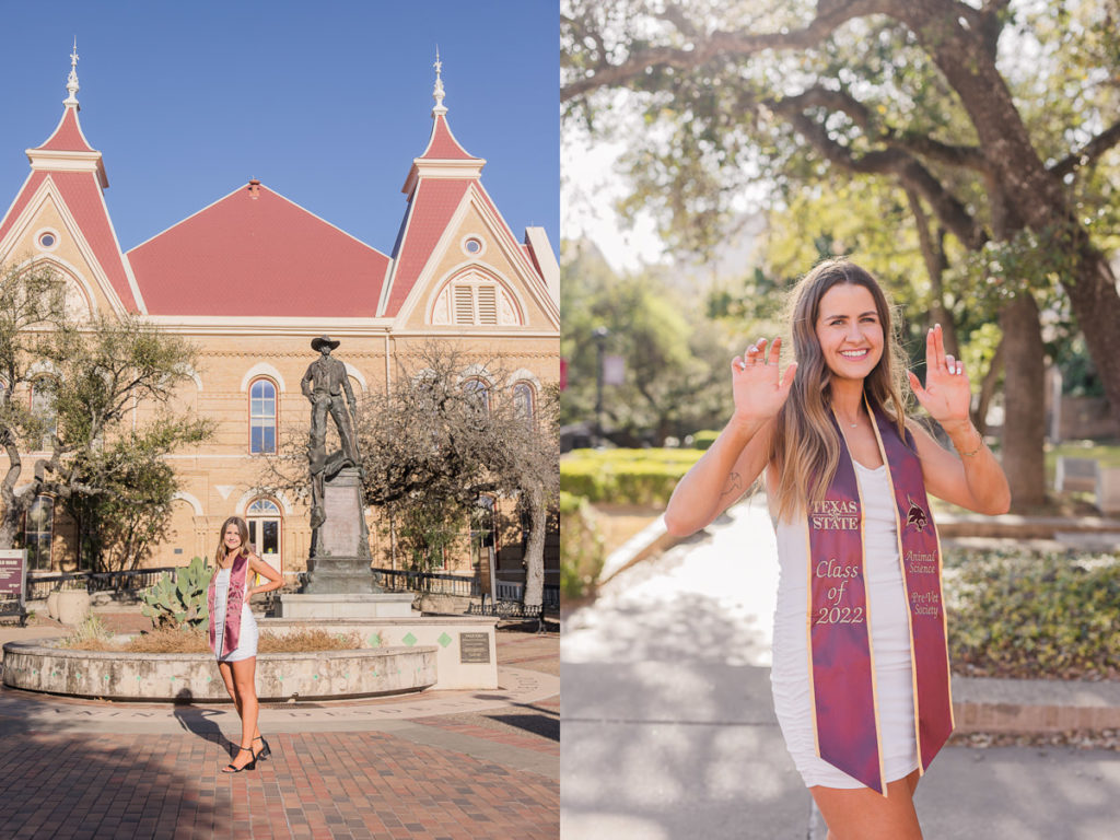 Old Main Statue Txst