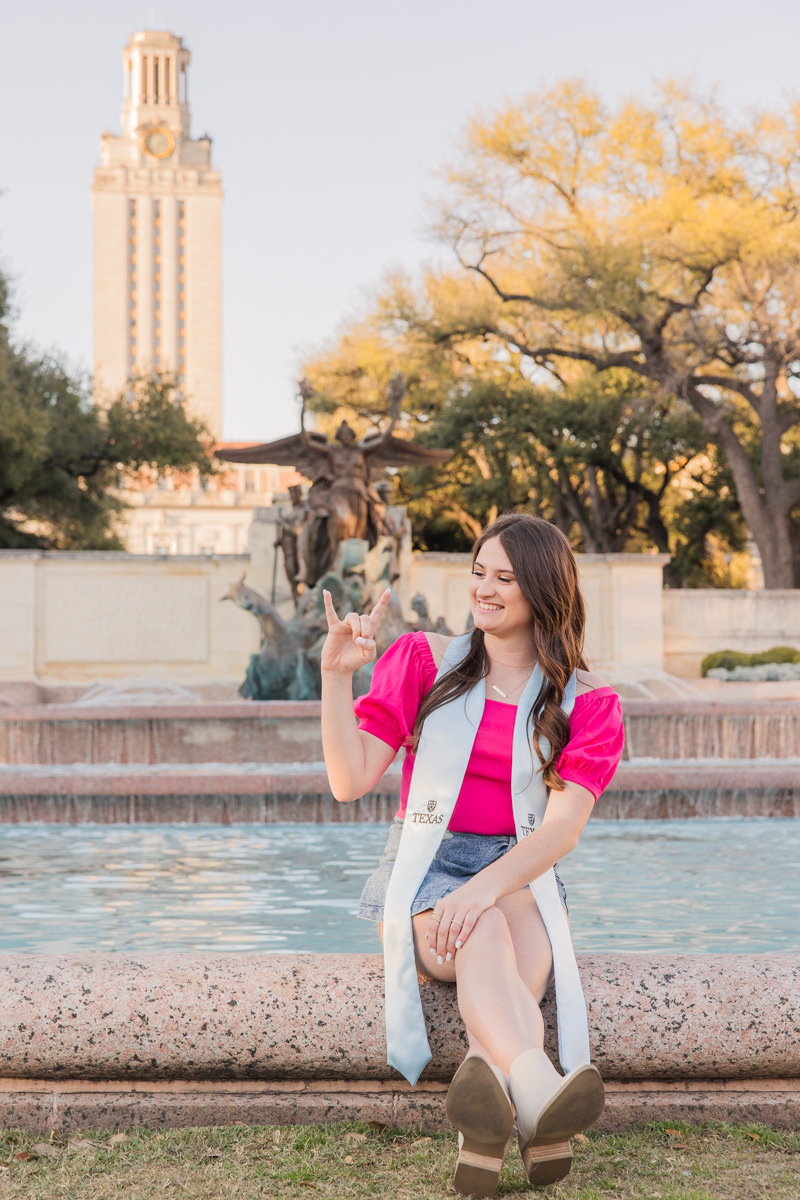 Fun + Colorful UT Austin Senior Photos