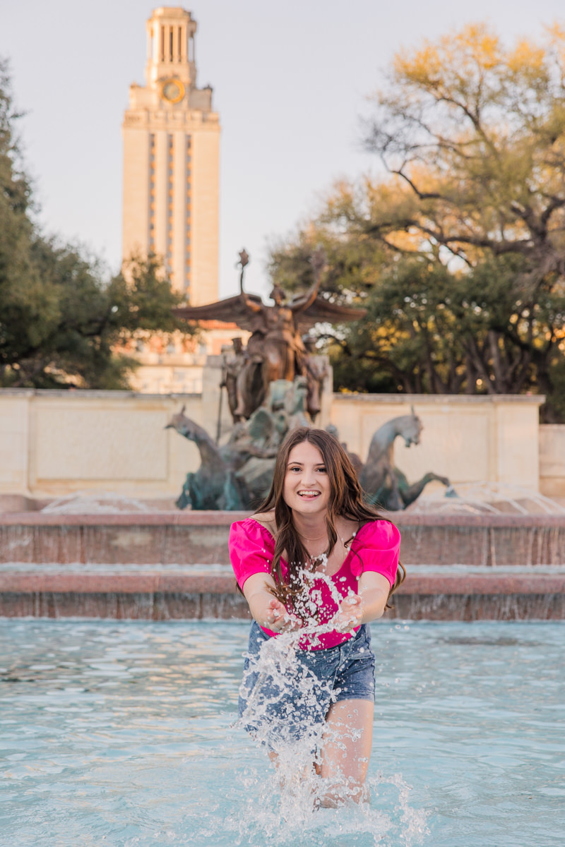 Fun + Colorful UT Austin Senior Photos