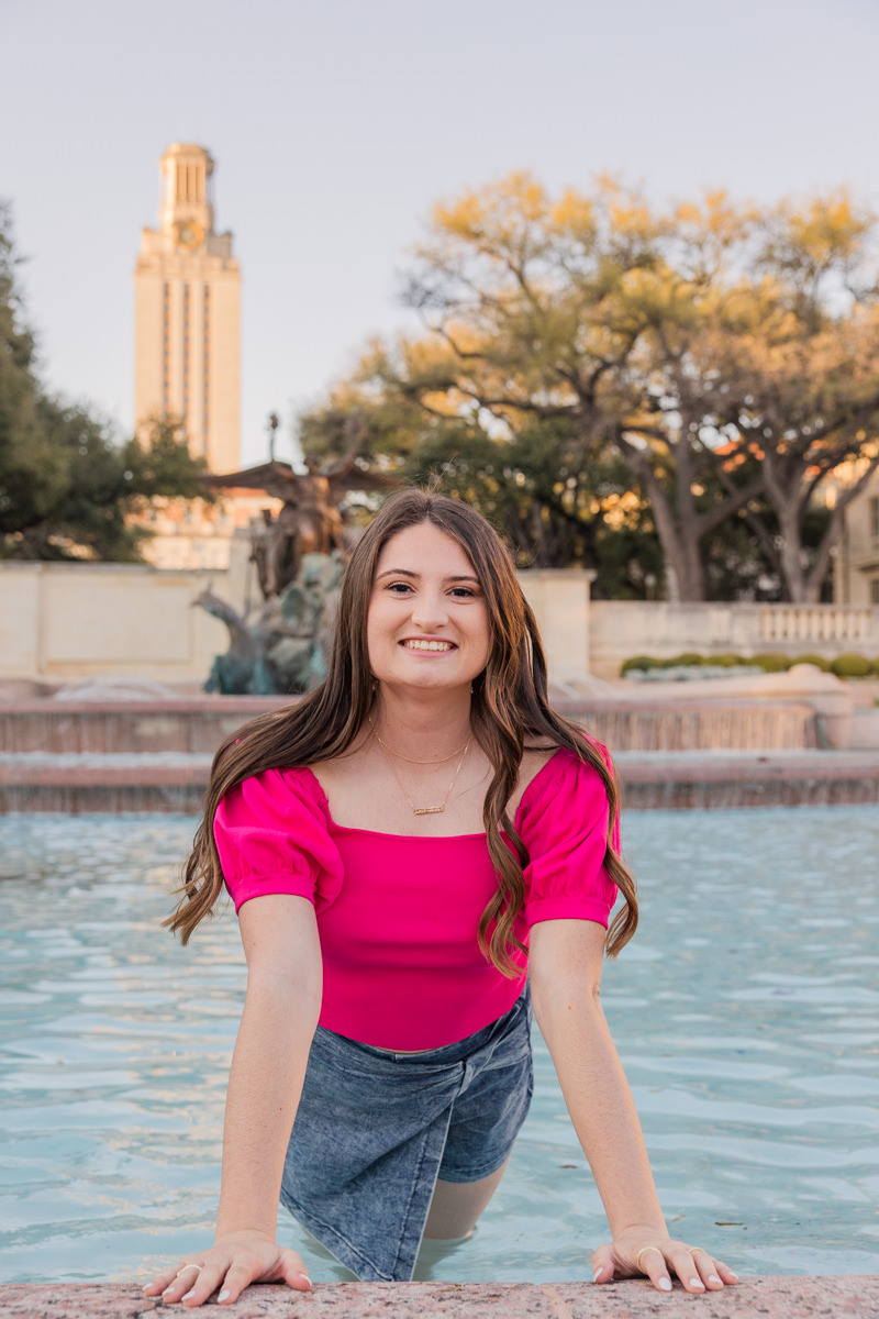 Fun + Colorful UT Austin Senior Photos