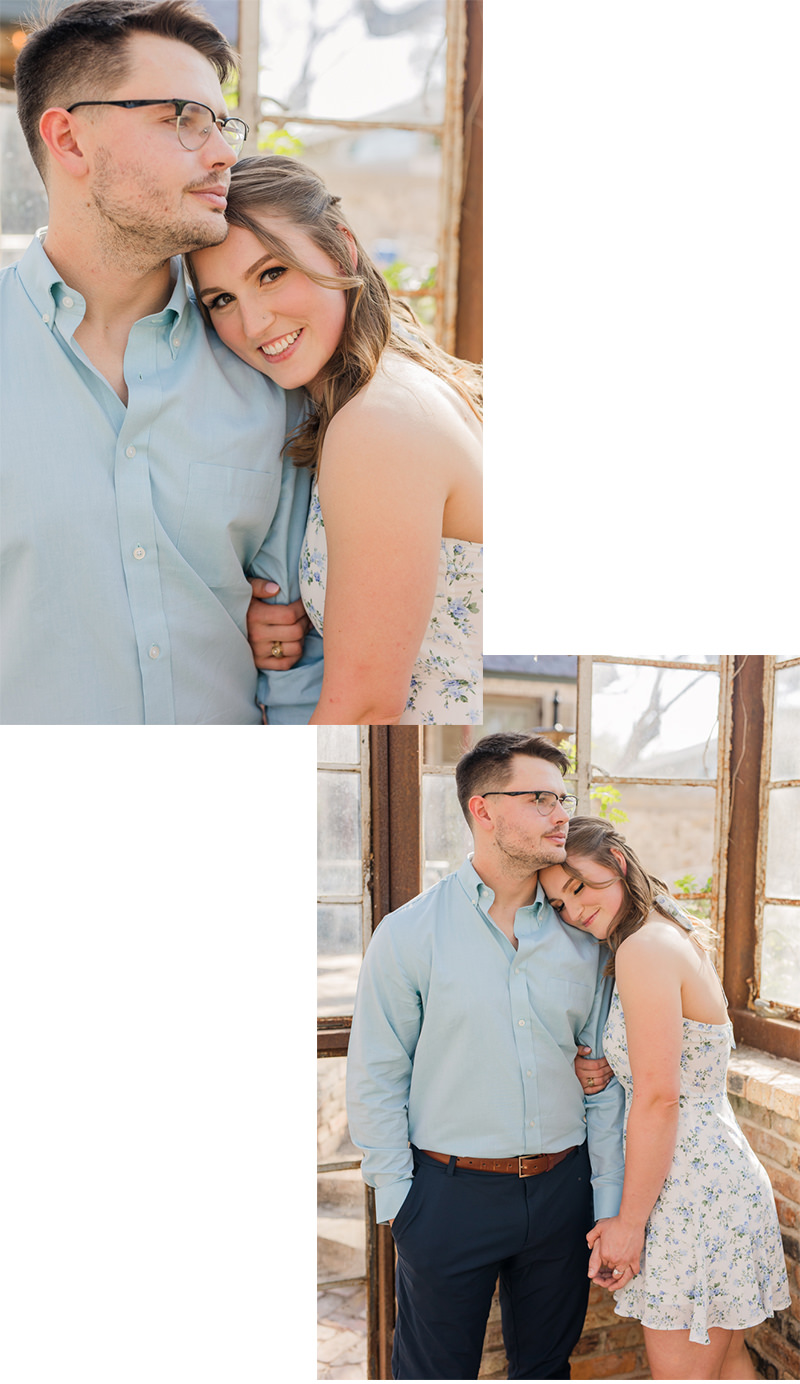 Sekrit Theater Greenhouse Engagement Photos