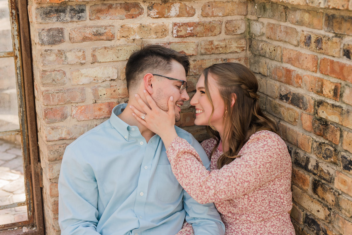 Sekrit Theater Greenhouse Engagement Photos