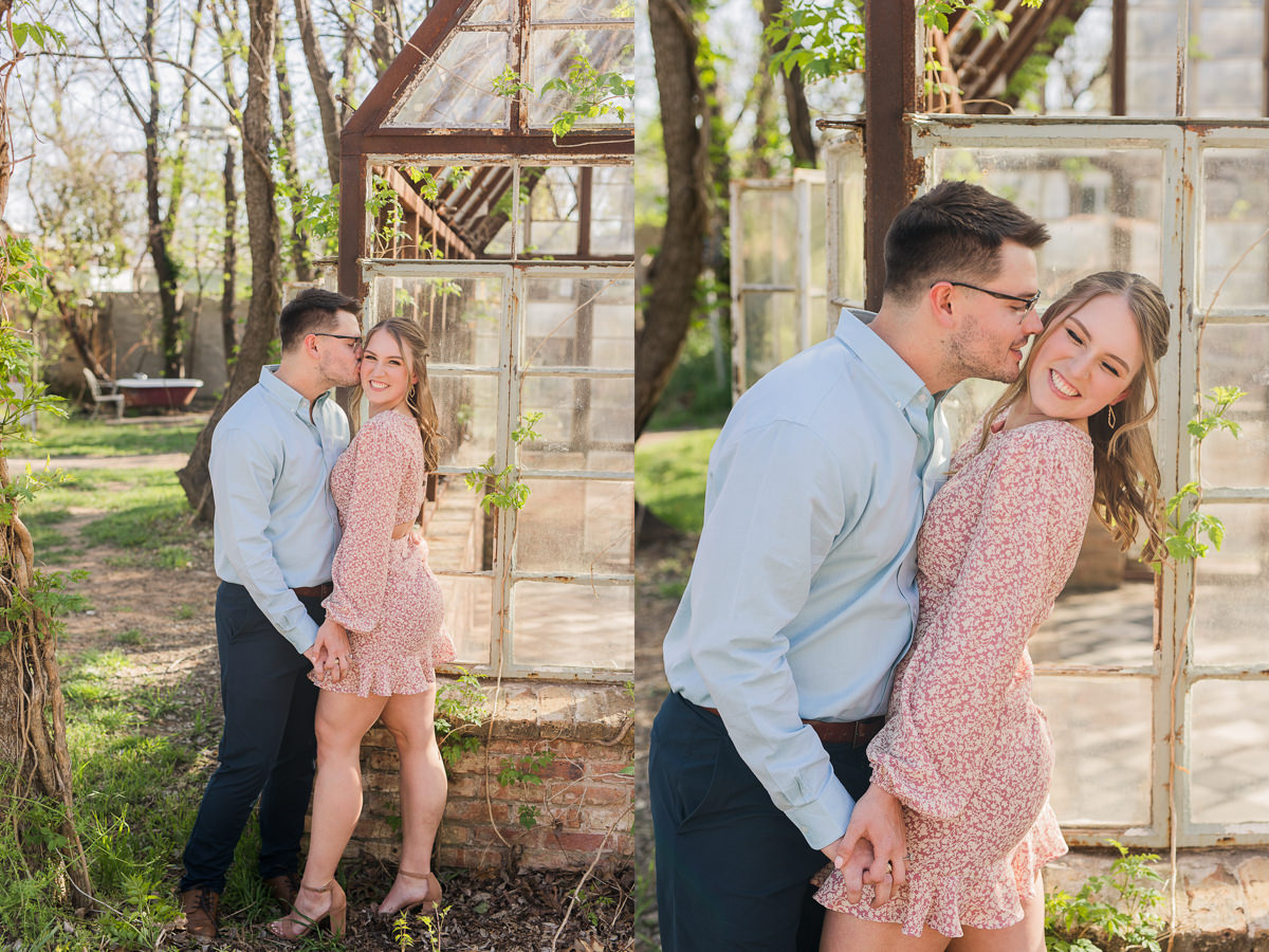 Sekrit Theater Greenhouse Engagement Photos