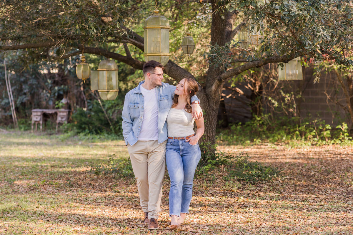 Sekrit Theater Greenhouse Engagement Photos