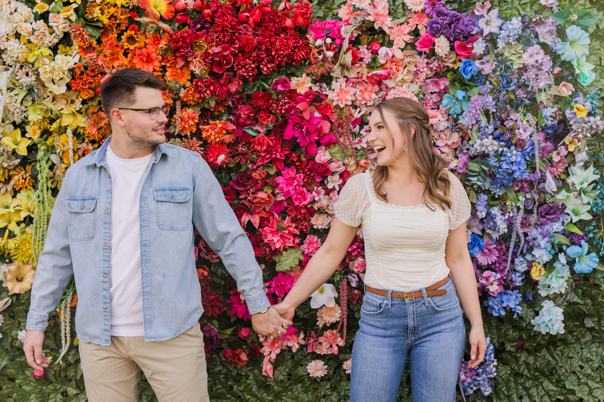 Sekrit Theater Greenhouse Engagement Photos