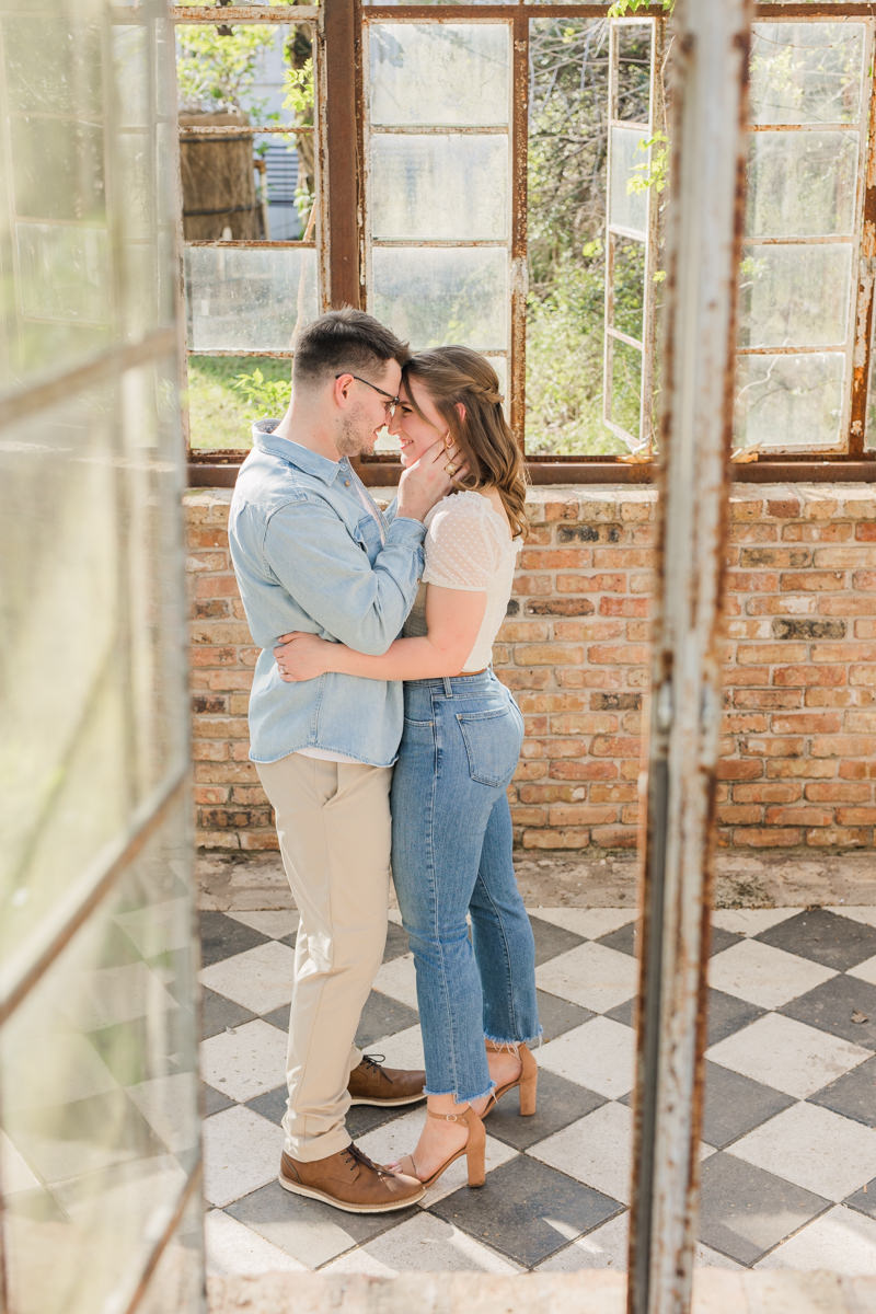 Sekrit Theater Greenhouse Engagement Photos