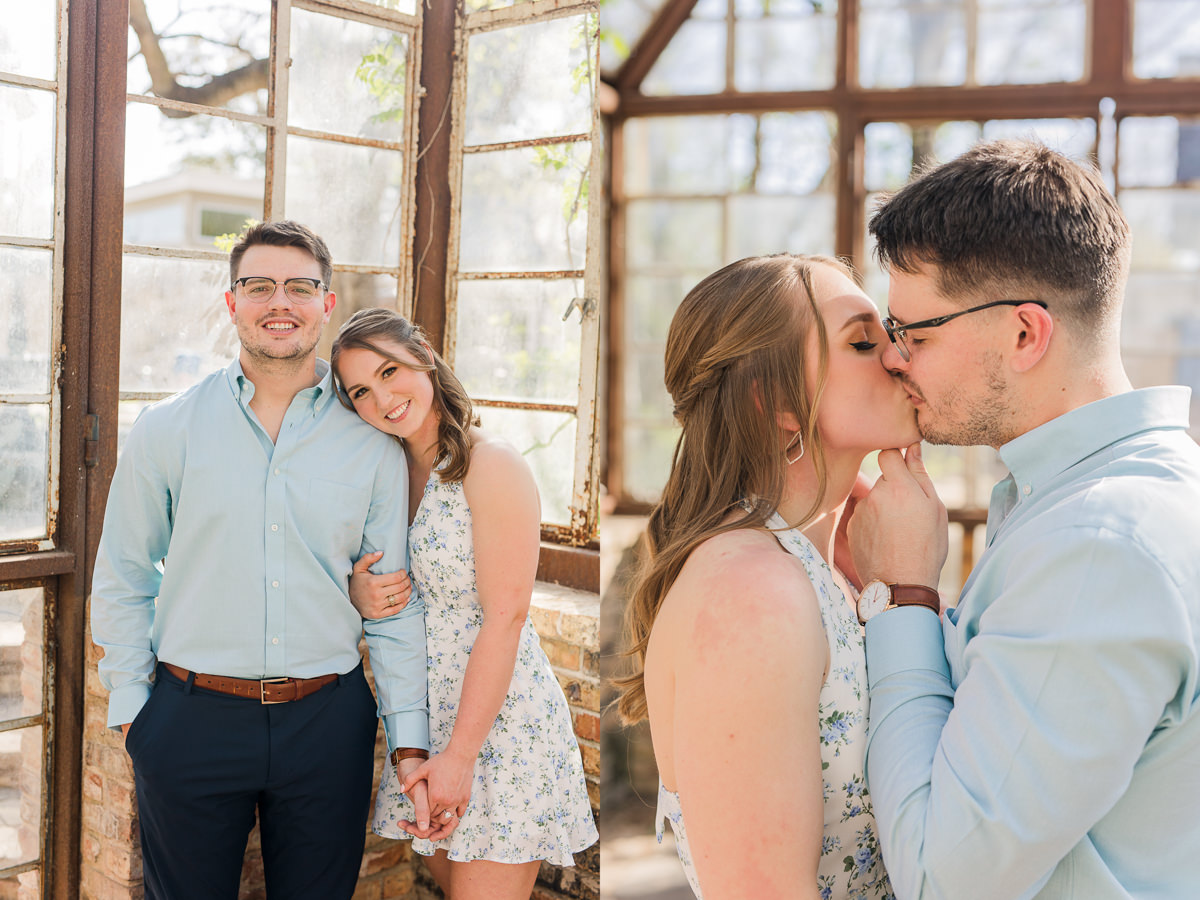 Sekrit Theater Greenhouse Engagement Photos