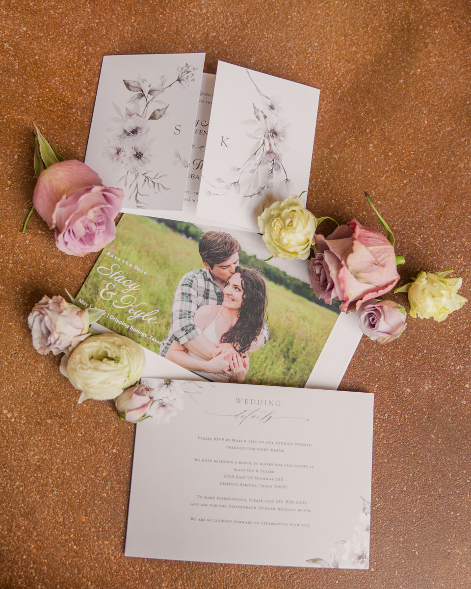 details, invitation suite layout