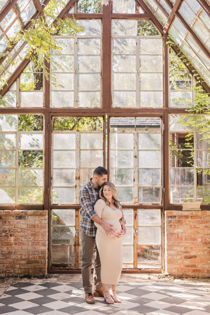 Greenhouse Maternity Photos at The Sekrit Theater