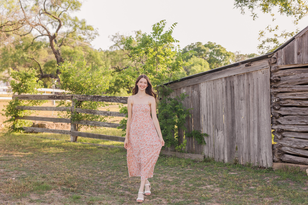 Whimsical Hill Country Senior Photos