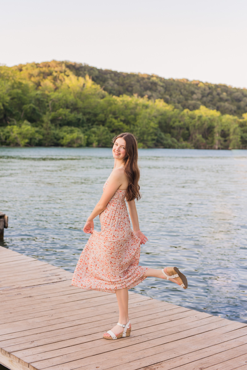 Whimsical Hill Country Senior Photos