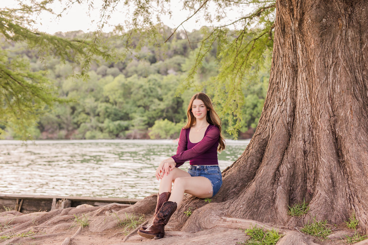 Whimsical Hill Country Senior Photos