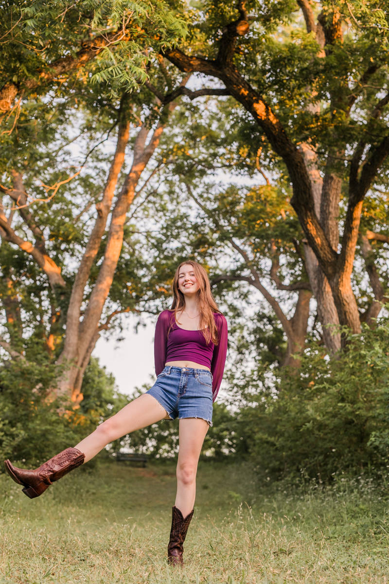 Whimsical Hill Country Senior Photos