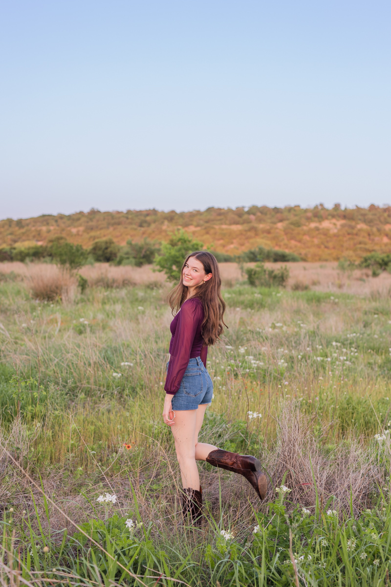 Whimsical Hill Country Senior Photos