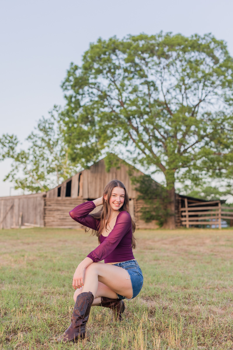Whimsical Hill Country Senior Photos