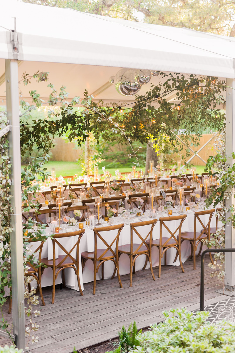 reception decor - spring garden party