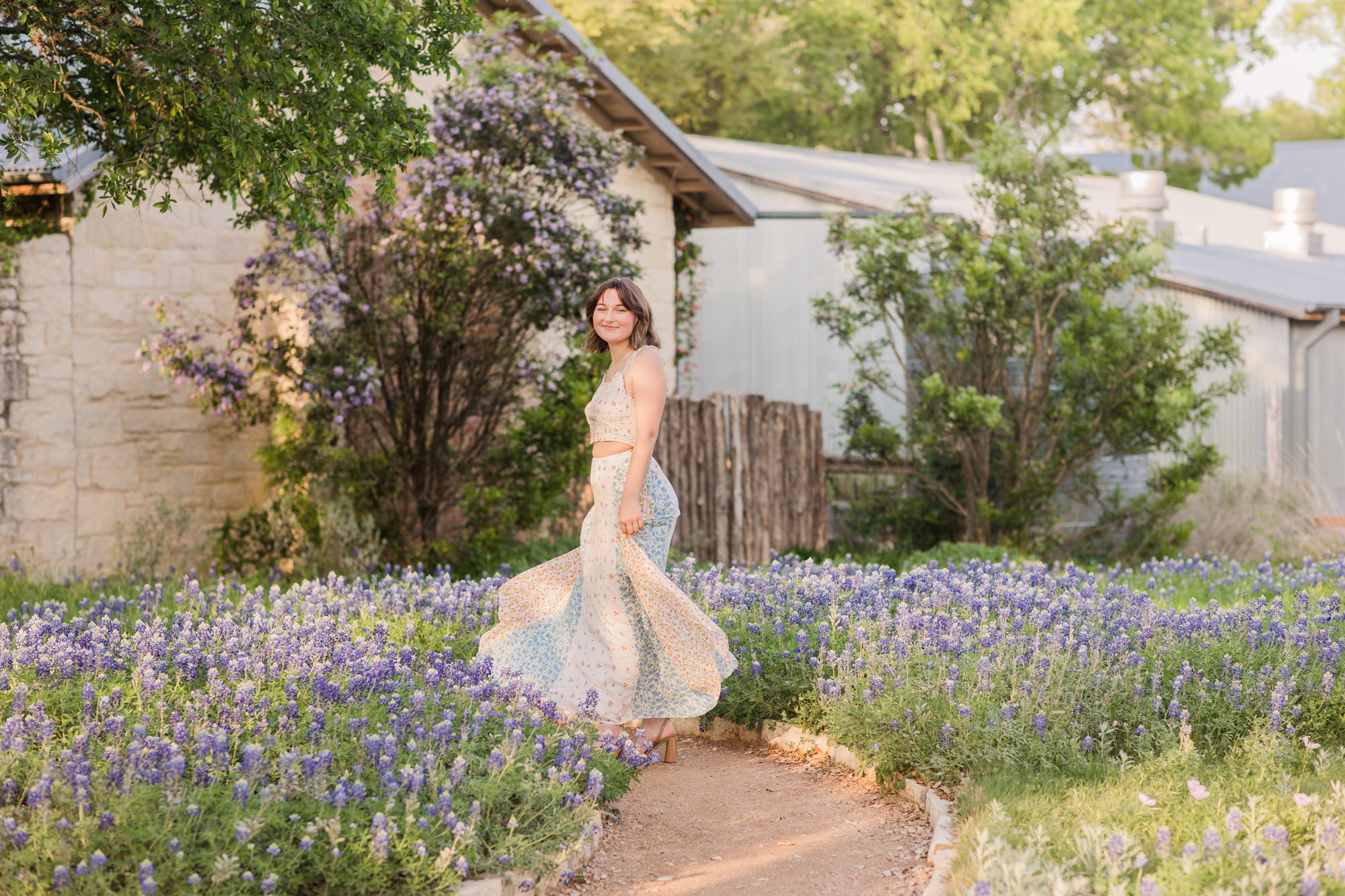 Bluebonnet Senior Photos Austin, Texas