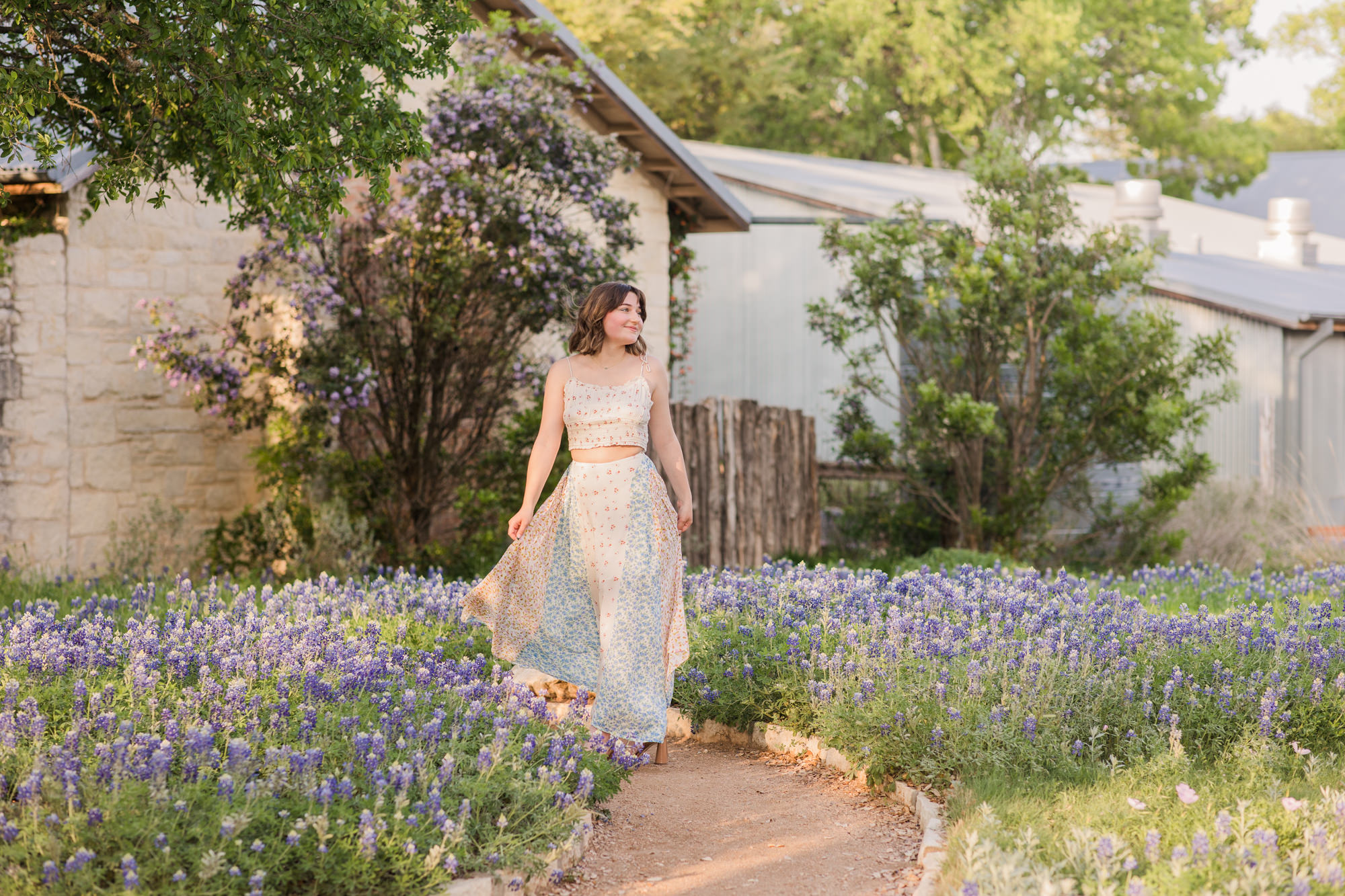 Bluebonnet Senior Photos Austin, Texas