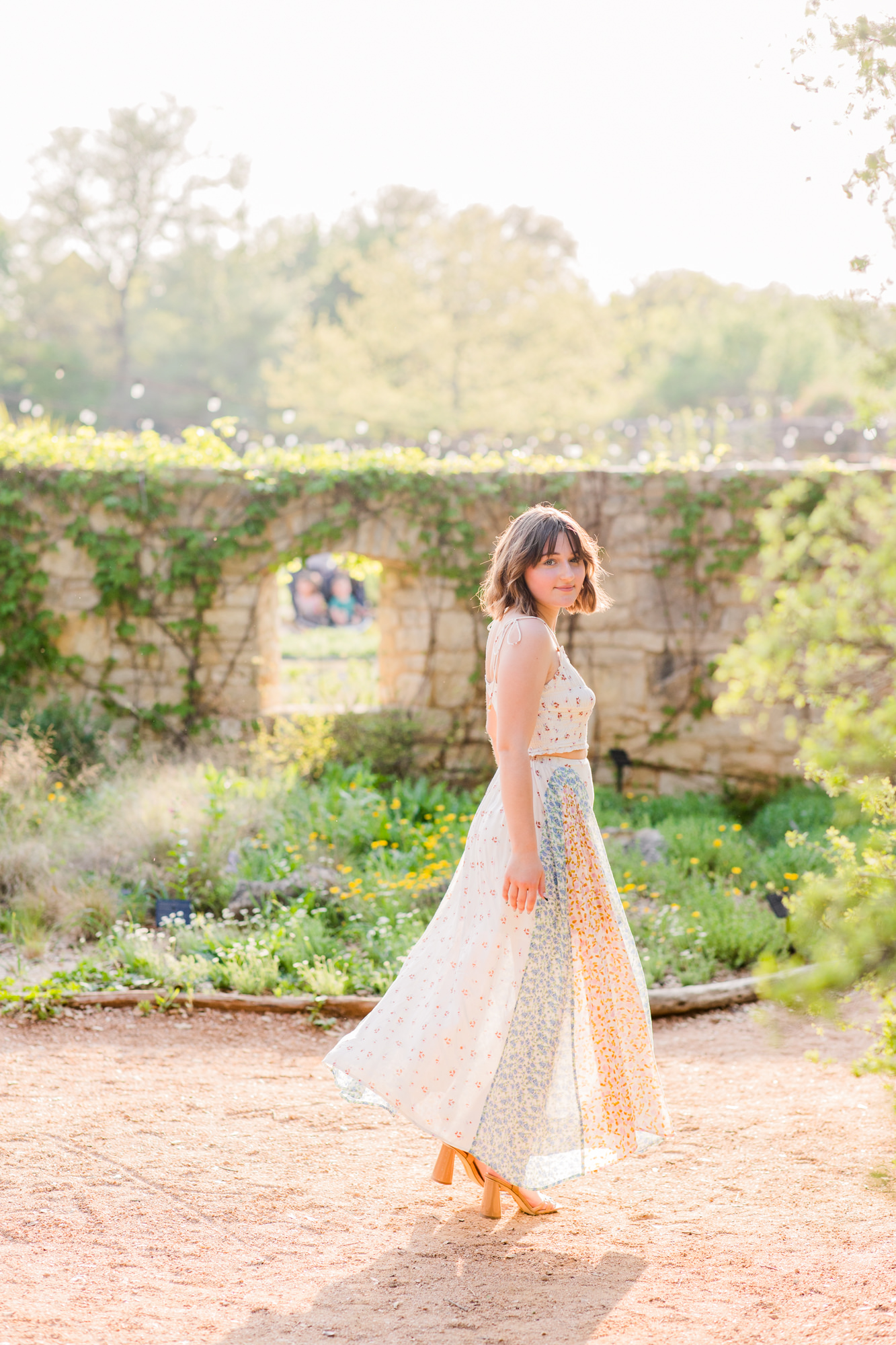 Lady Bird Johnson Wildflower Center Spring Senior Photos