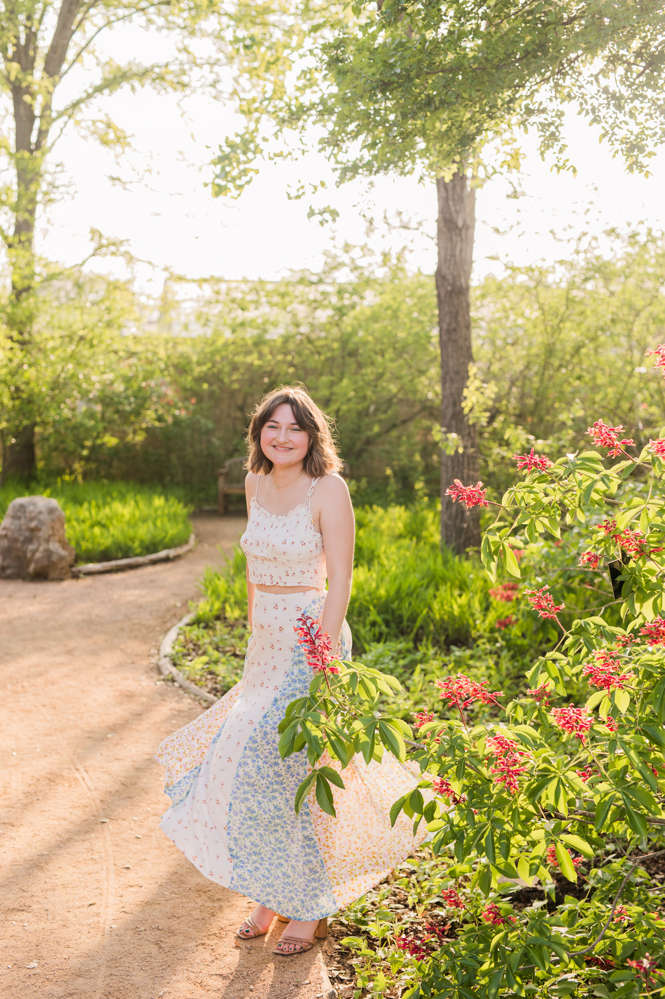 Lady Bird Johnson Wildflower Center Spring Senior Photos
