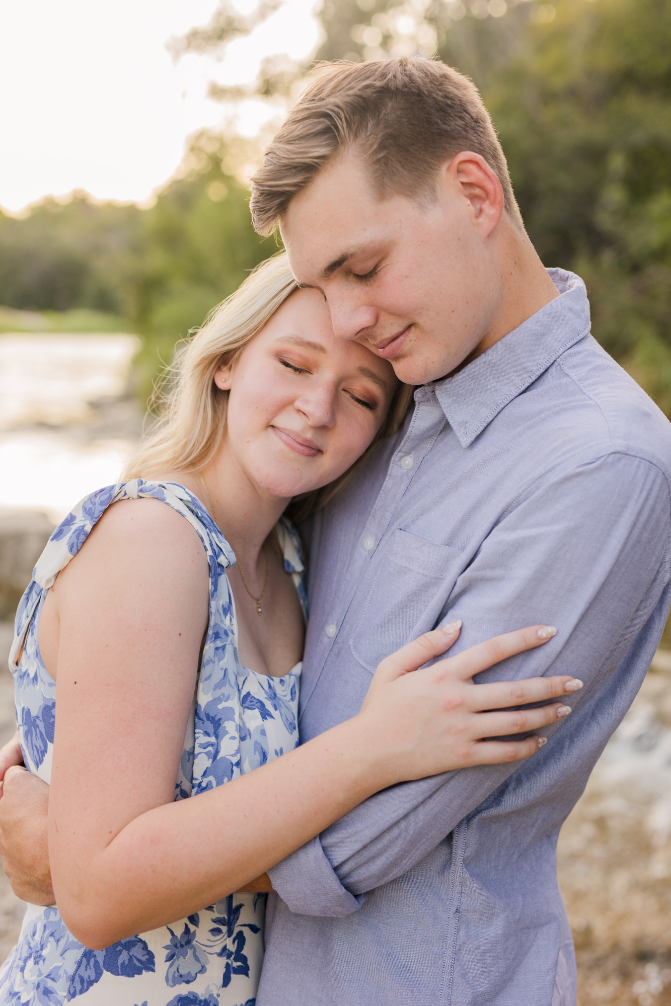 Blue Hole Georgetown Texas Engagement Photos