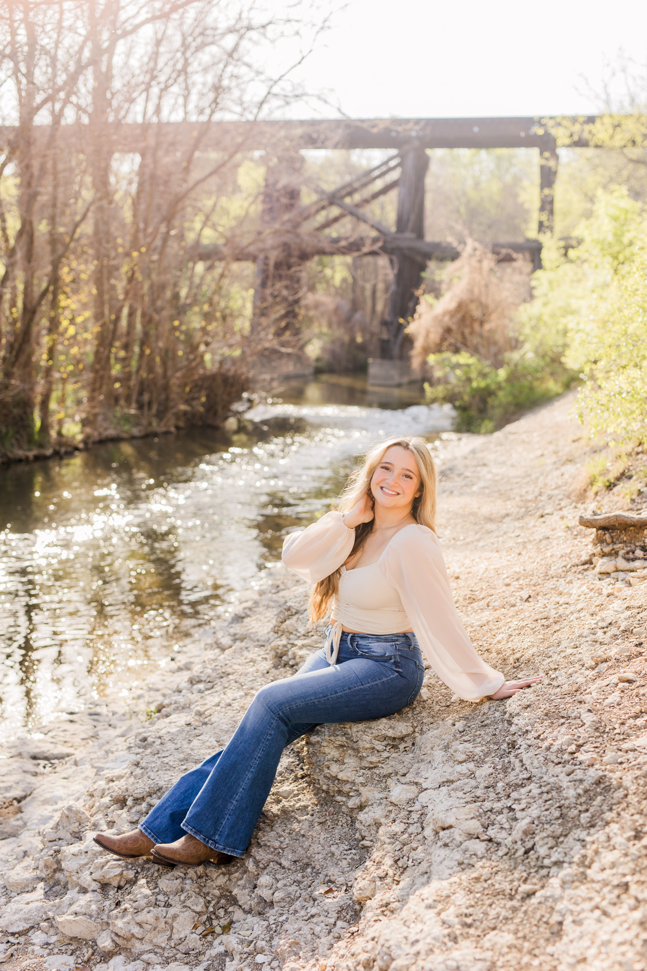 High School Senior Photos at Brushy Creek in Cedar Park