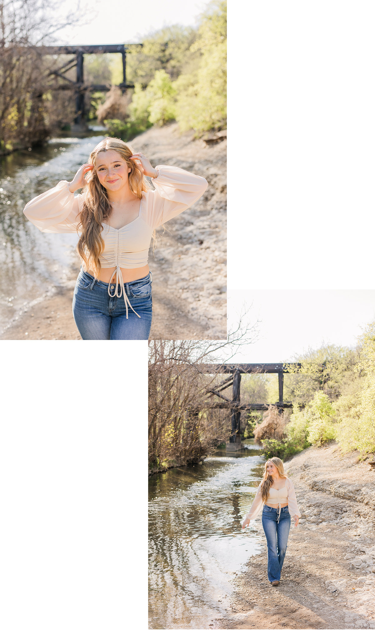 High School Senior Photos at Brushy Creek in Cedar Park