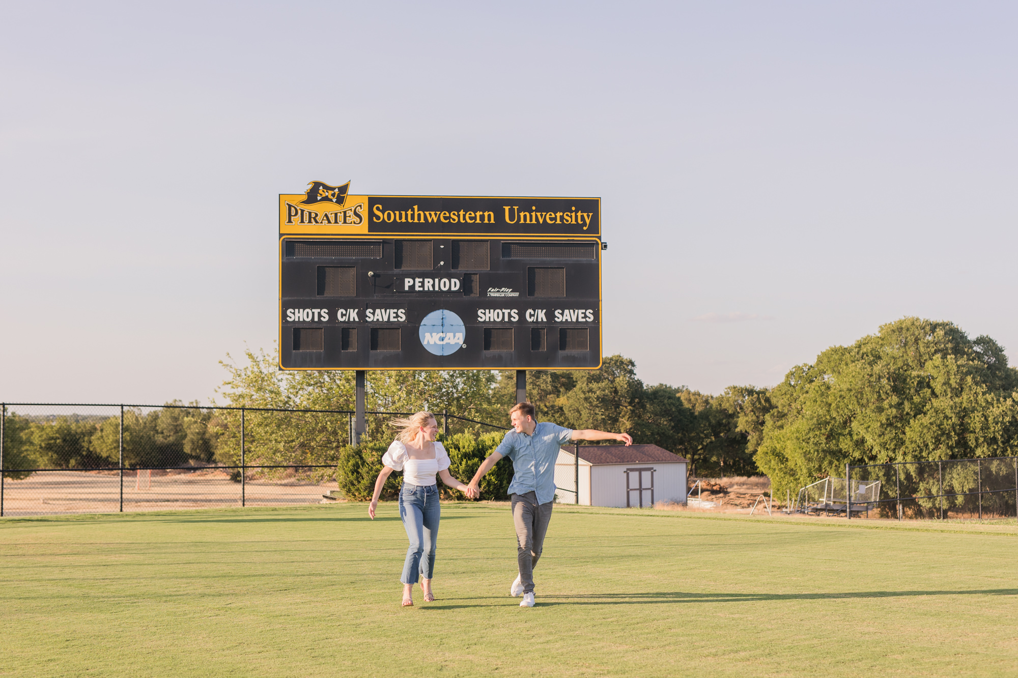 Southwestern University + Blue Hole Georgetown Engagement Photos