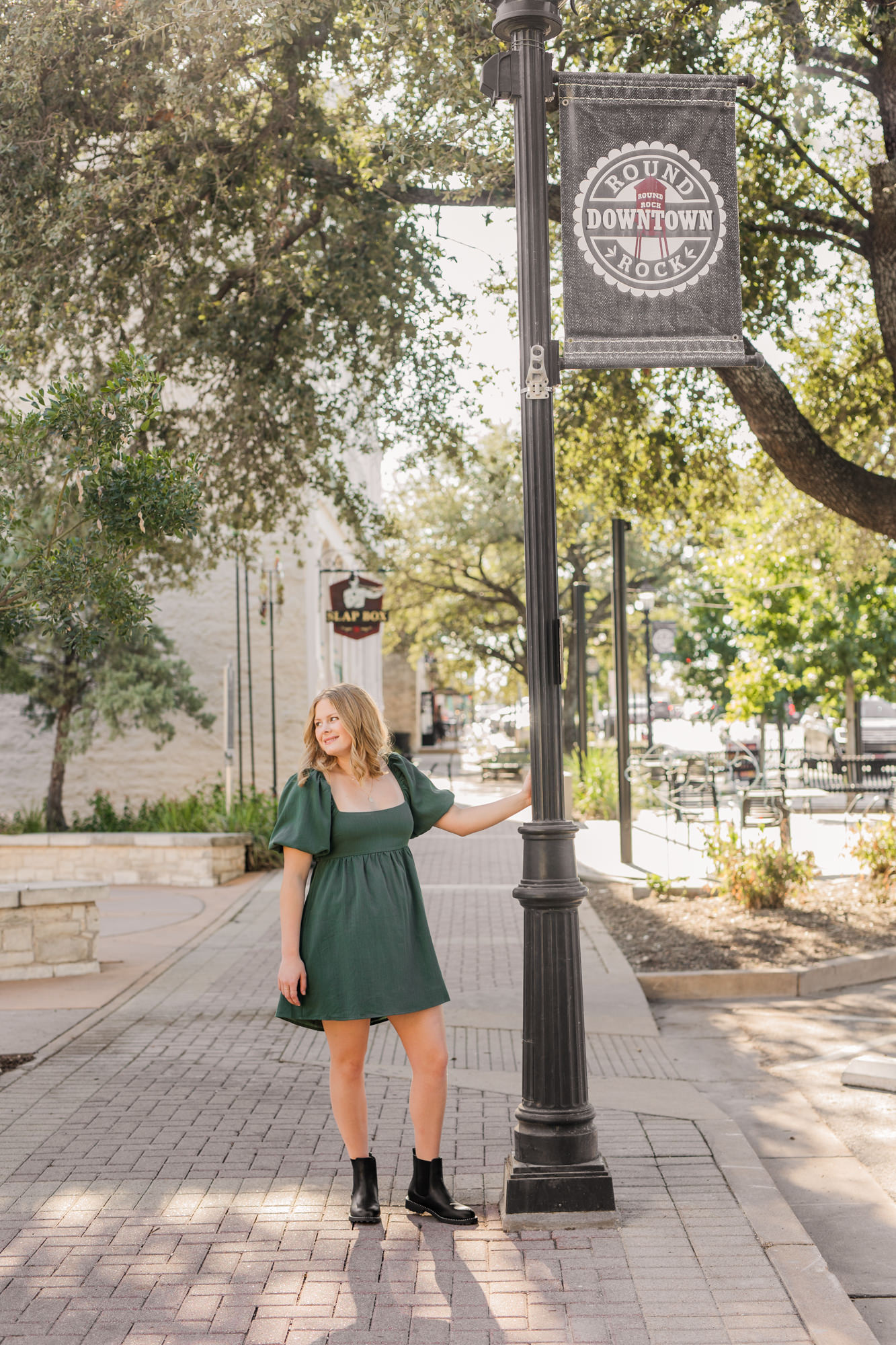 Downtown Round Rock Senior Photos