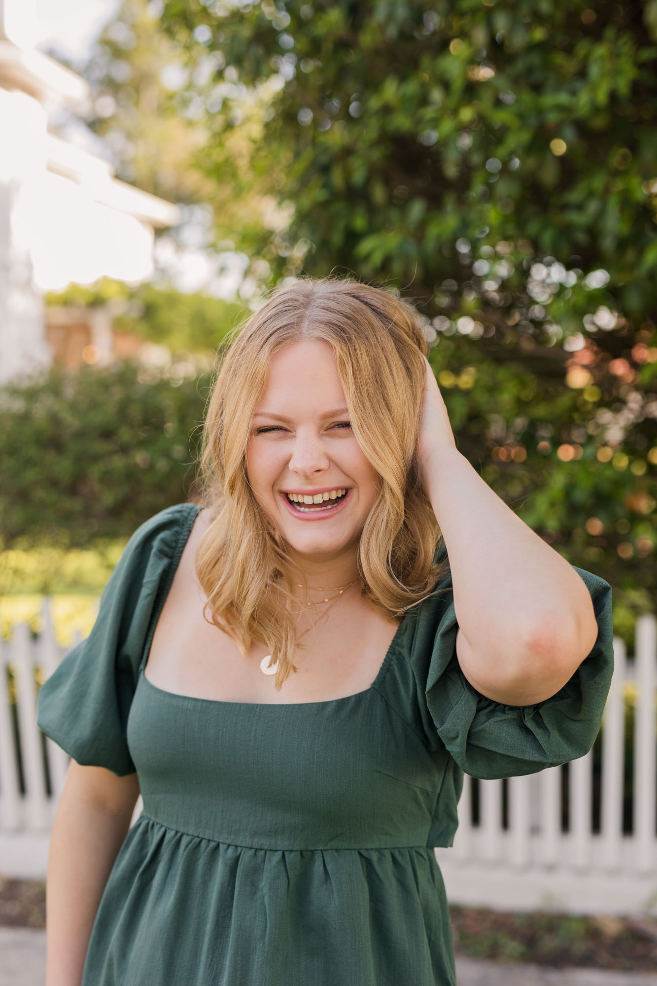 Downtown Round Rock Senior Photos, Woodbine Mansion venue