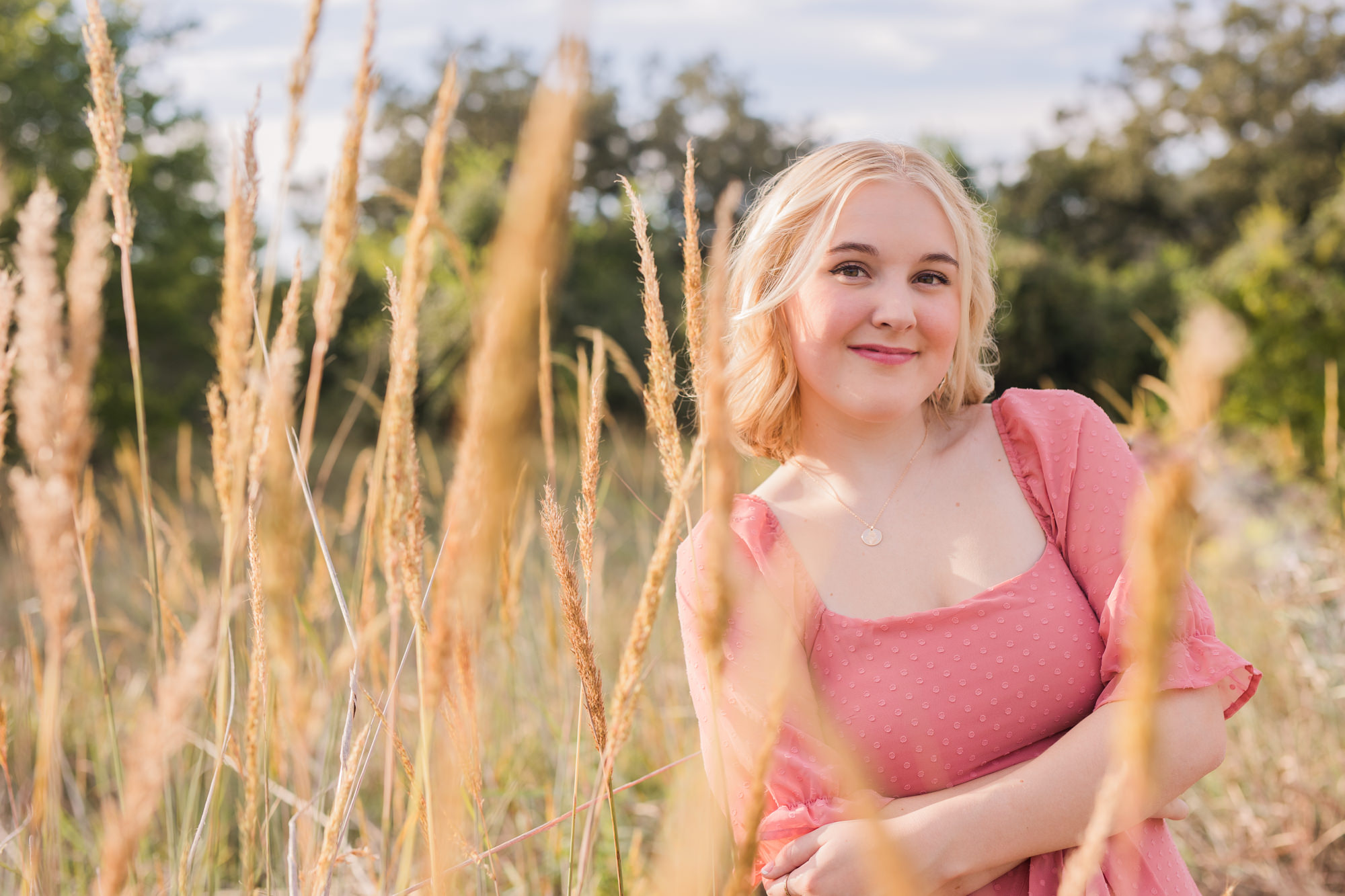 tall wheat grass fall senior photos