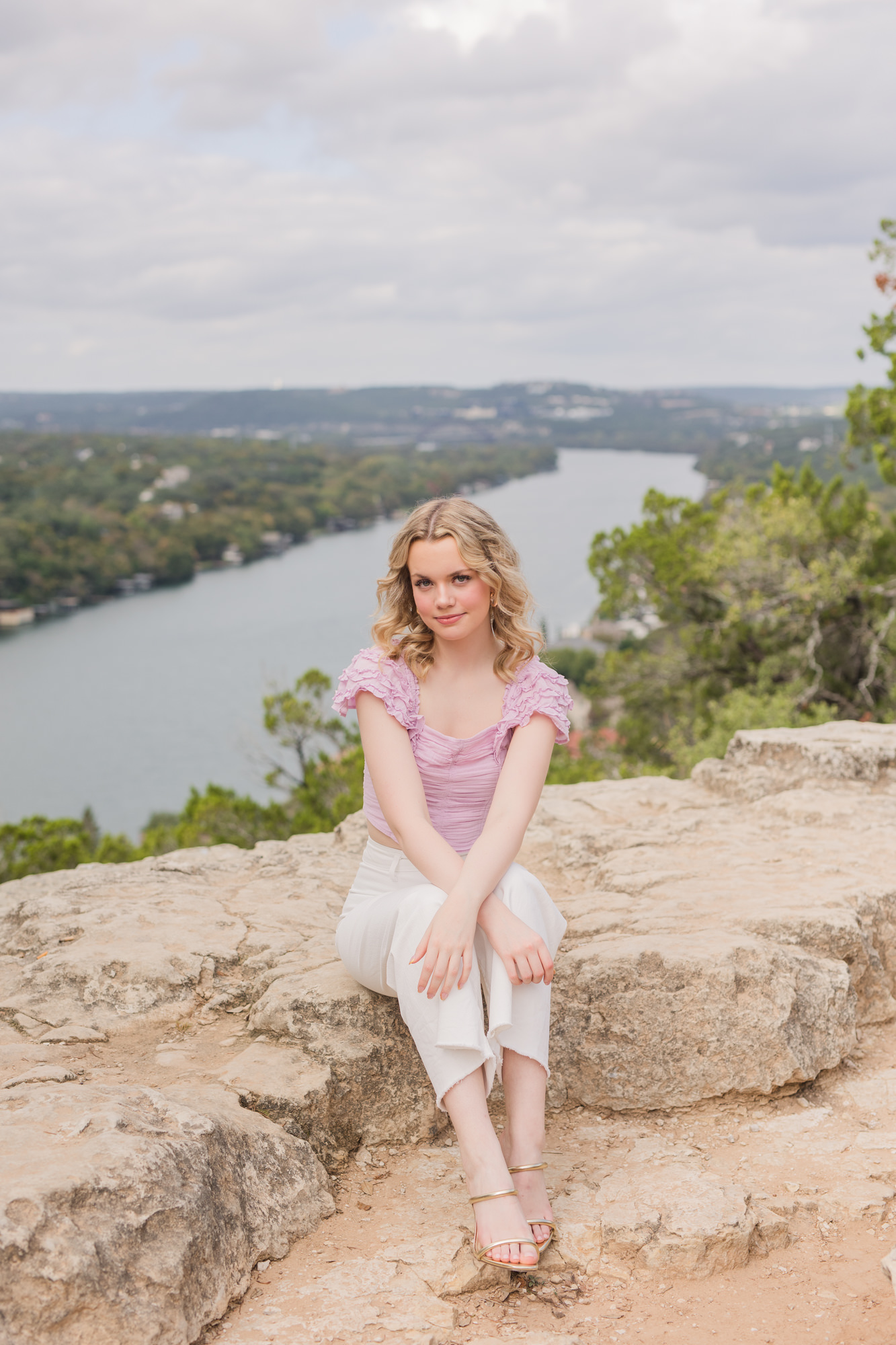 Mount Bonnell Senior Photos Austin Texas