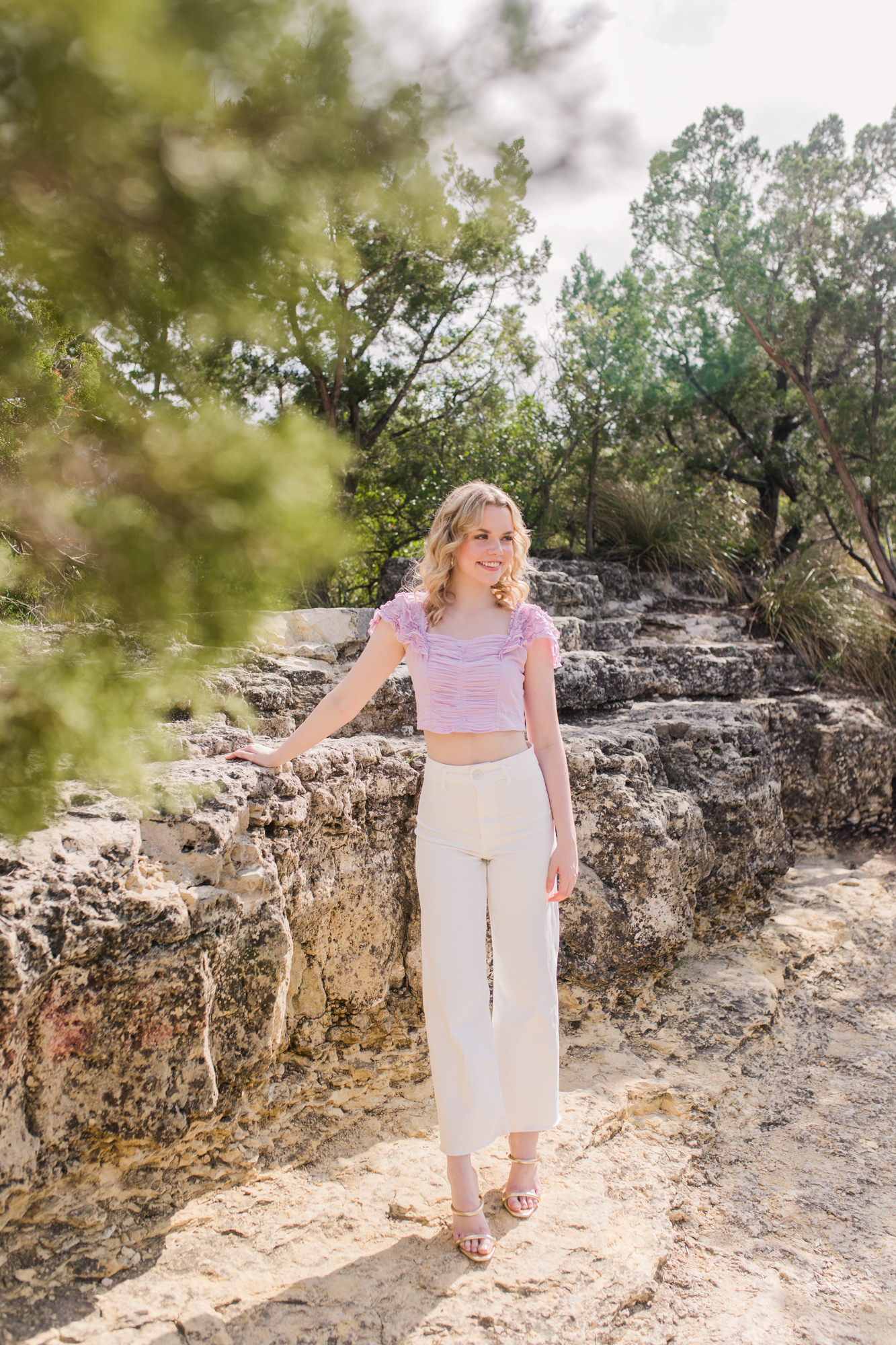 Mount Bonnell Senior Photos Austin Texas