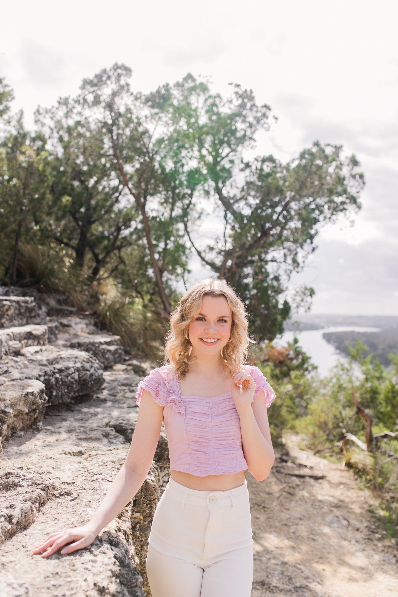 Mount Bonnell Senior Photos Austin Texas