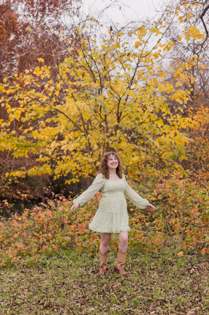 Colorful Autumn Senior Photos - Austin Texas Photographers