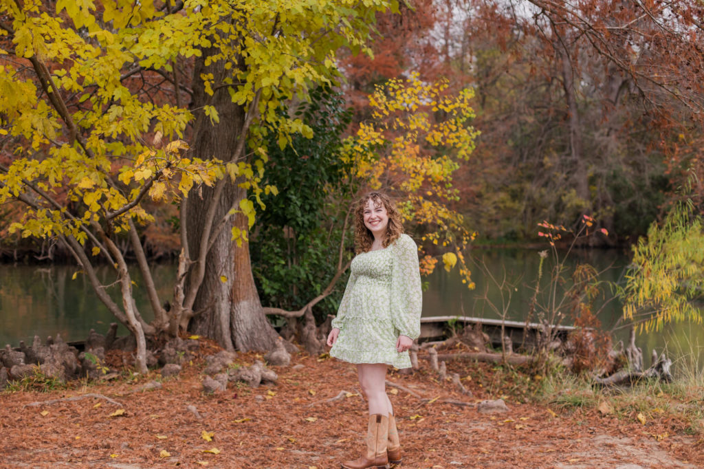 Colorful Autumn Senior Photos - Austin Texas Photographers