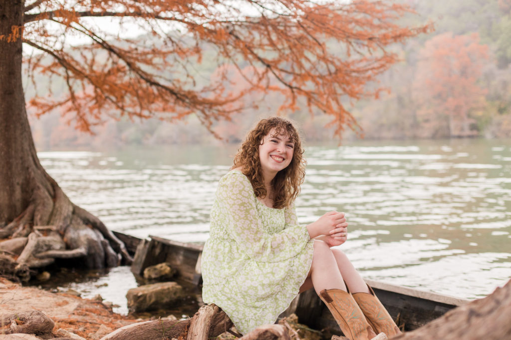 Colorful Autumn Senior Photos - Austin Texas Photographers