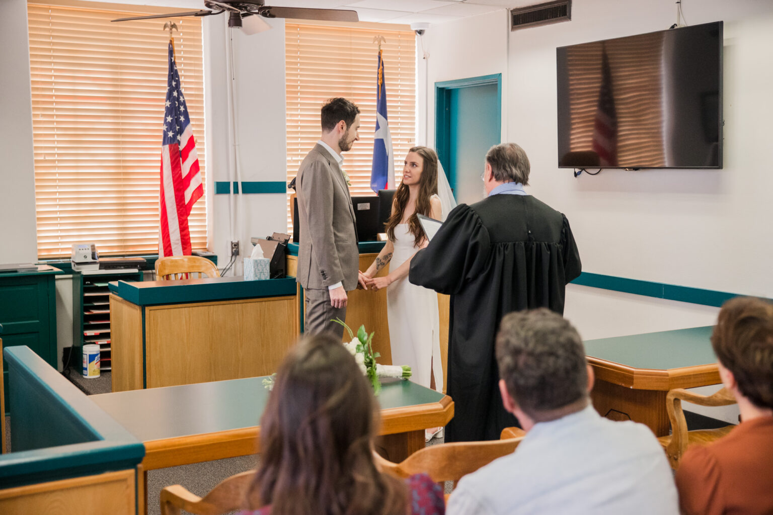 Travis County Courthouse Wedding + Jennifer's Gardens Milena & Zarko