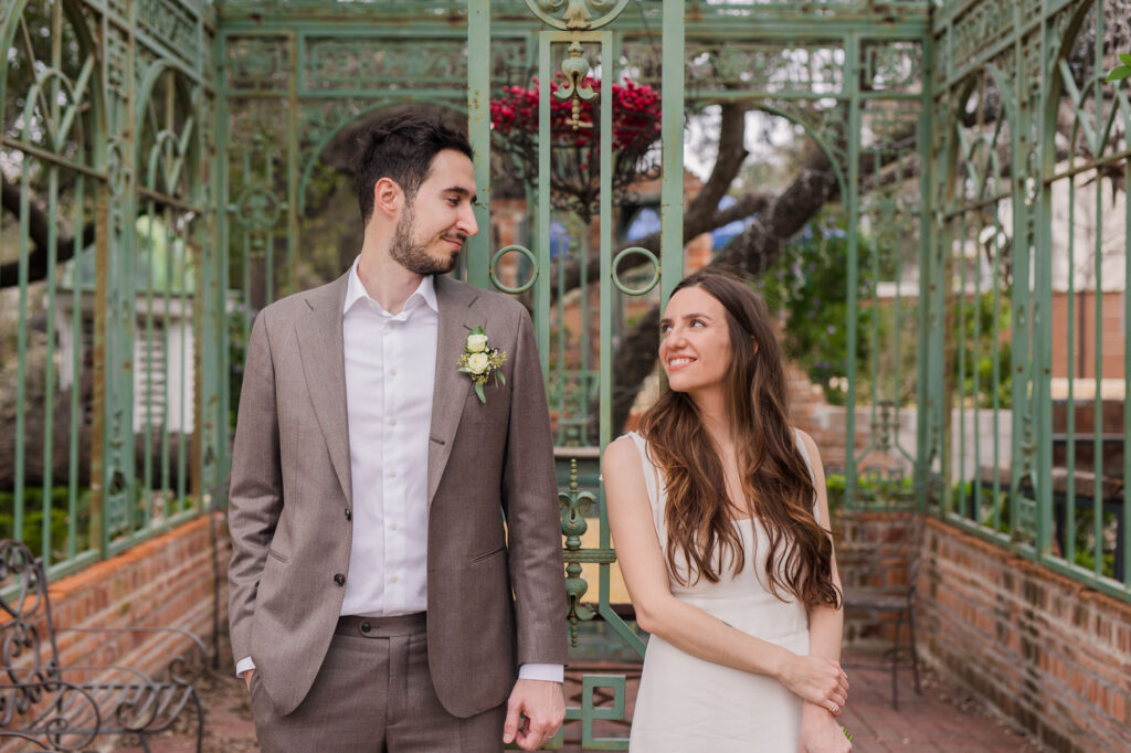 Jennifer's Gardens elopement wedding photos