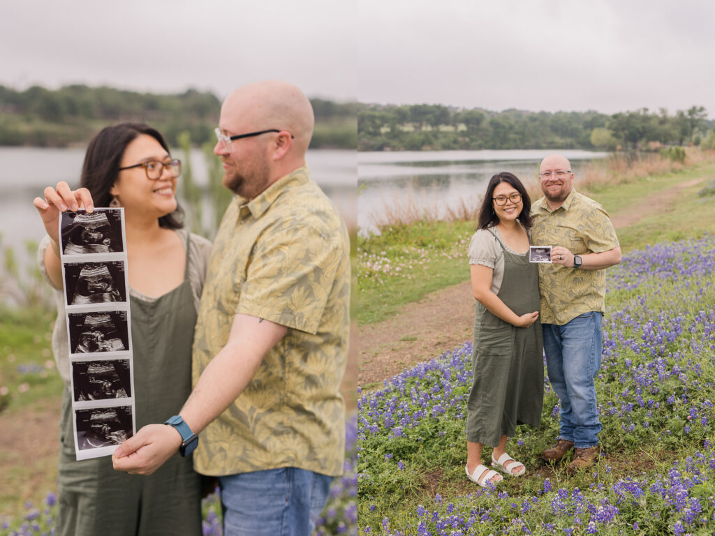 Austin Pregnancy Announcement Photo Mini-Session, Bluebonnets