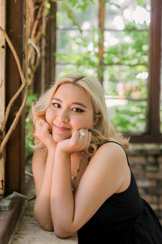 The Sekrit Theater Greenhouse Senior Photos Austin Texas