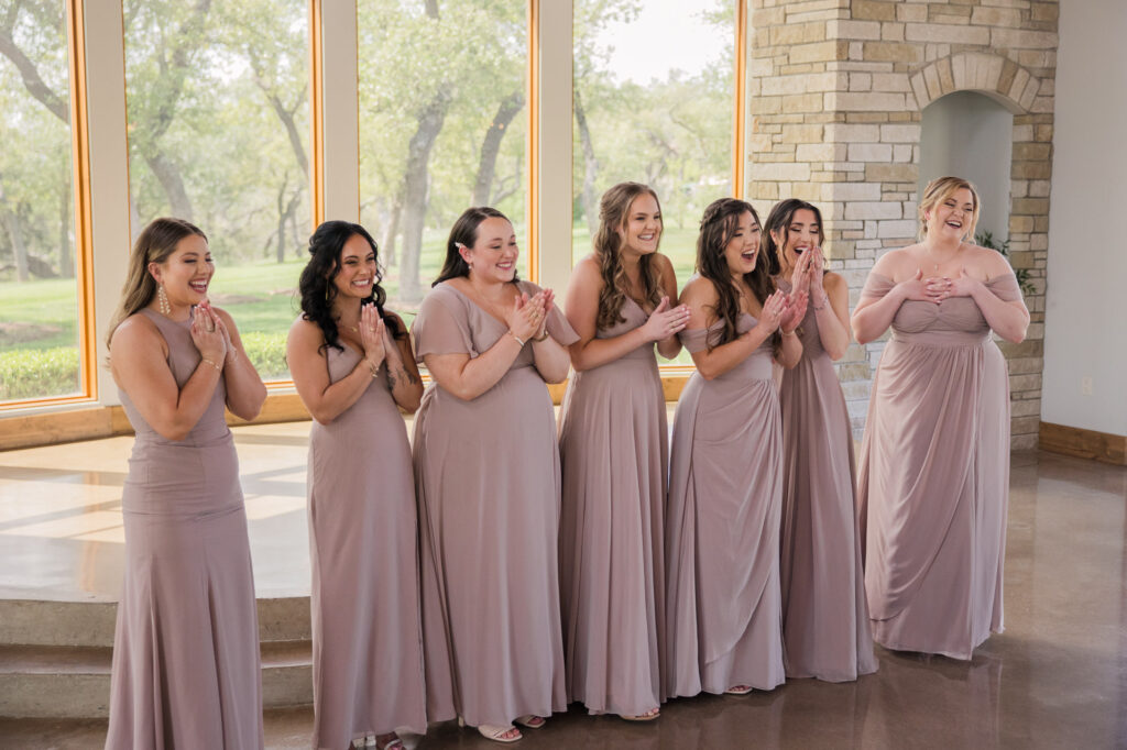 bridesmaid first look