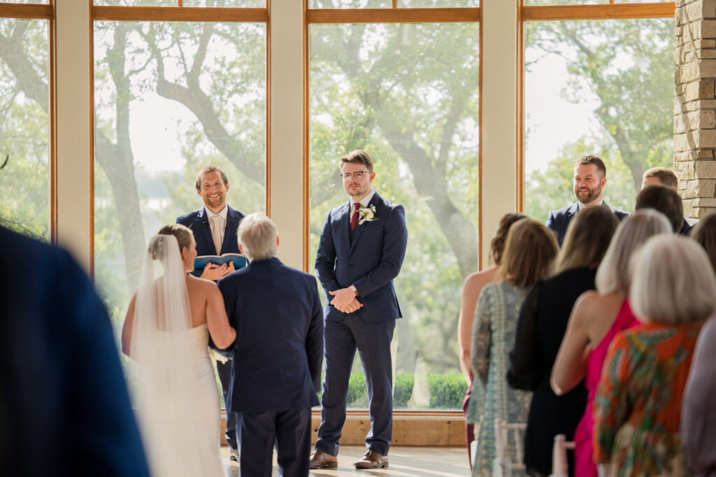 father walking down the aisle
