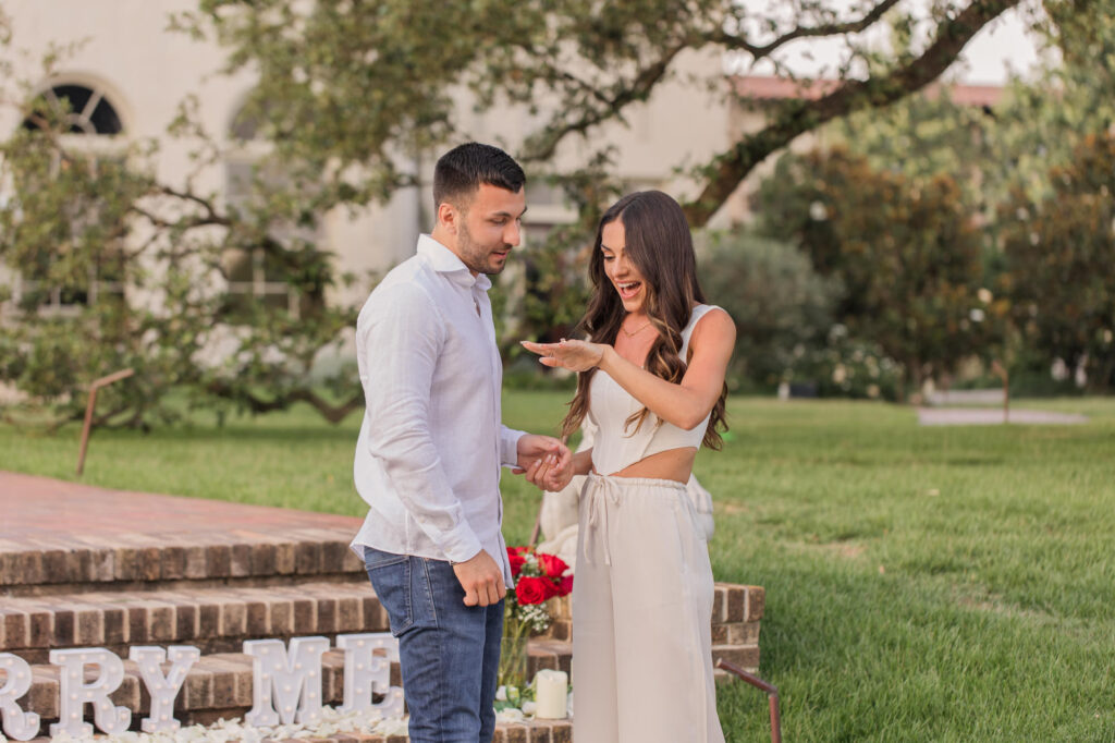 Marriage Proposal at Commodore Perry Estate